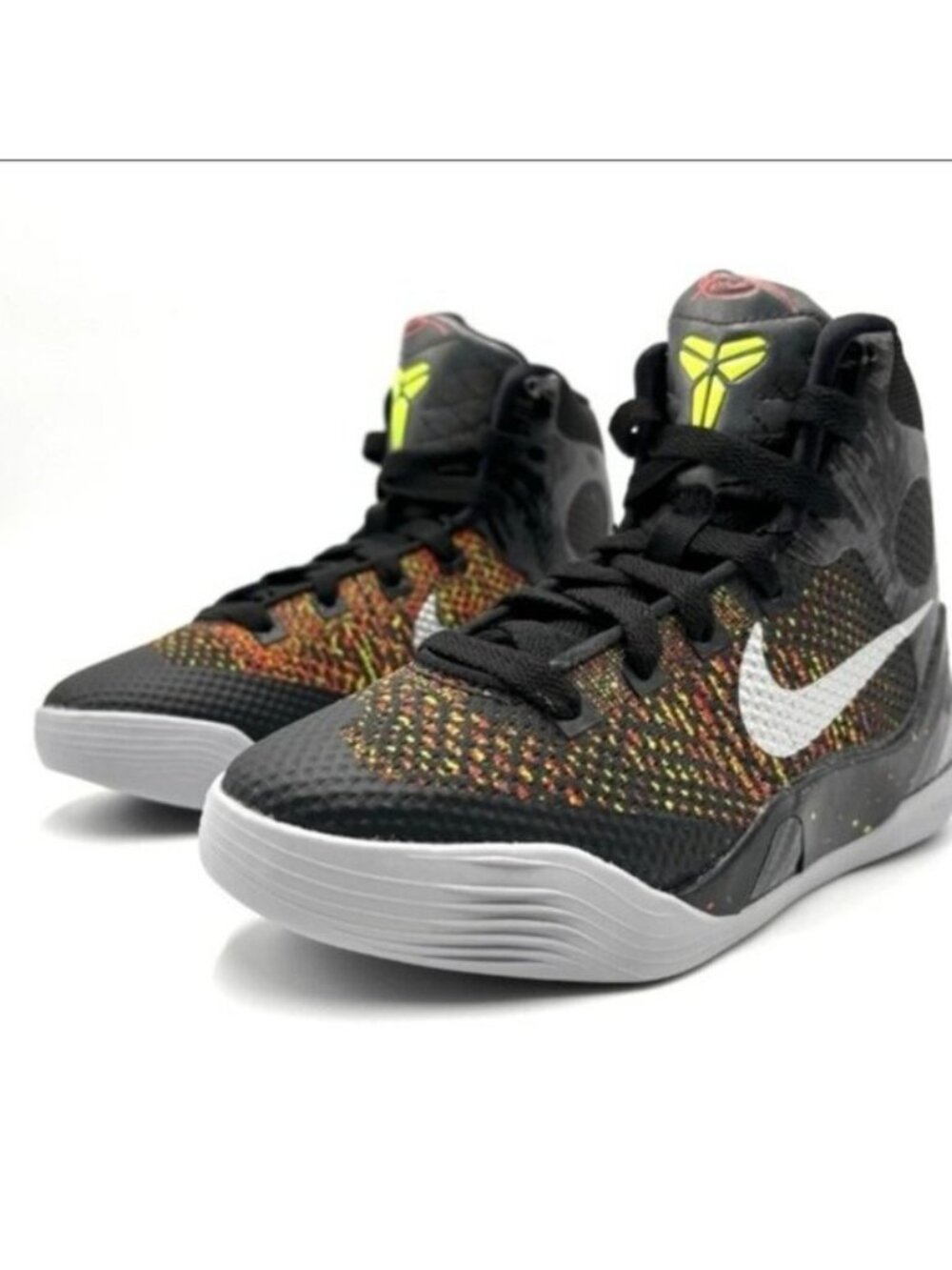 Nike Kobe IX Elite Youth 7Y Black And Metallic Basketball Silver 072026 - Picture 2 of 11